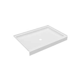 34 x 48 Veritek(TM) Alcove Shower Pan with Center Drain in White, FF03448MD.010