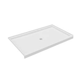 36 x 60 Veritek(TM) Alcove Shower Pan with Center Drain in White, FF03660MD.010