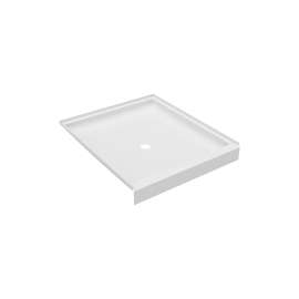 42 x 36 Veritek(TM) Alcove Shower Pan with Center Drain in White, FF04236MD.010