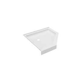 36 x 36 Veritek(TM) Corner Shower Pan with Center Drain in White, FN00036MD.010