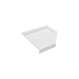 38 x 38 Veritek(TM) Corner Shower Pan with Center Drain in White, FN00038MD.010