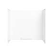 30 x 60 x 58 Veritek Smooth Glue up Tub Wall Kit in White, GN58000.010