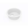 Swanstone(R) Dual Mount Round Bowl Sink in White, KS00018RB.010