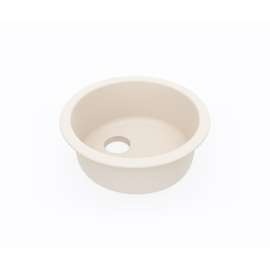 KSRB-18 Swanstone(R) Dual Mount Round Bowl Sink in Tahiti White