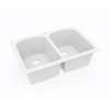 22 x 33 Swanstone(R) Dual Mount Double Bowl Sink in White, KS02233LB.010