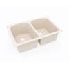 22 x 33 Swanstone(R) Dual Mount Double Bowl Sink in Tahiti White, KS02233LB.011