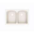 22 x 33 Swanstone(R) Dual Mount Double Bowl Sink in Bisque, KS02233LB.018