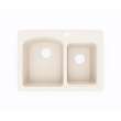 18 x 25 Swanstone(R) Dual Mount Double Bowl Sink in Tahiti White, KS02518DB.011