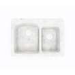 18 x 25 Swanstone(R) Dual Mount Double Bowl Sink in Ice, KS02518DB.130