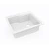 22 x 25 Swanstone(R) Dual Mount Single Bowl Sink in White, KS02522SB.010