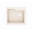 22 x 25 Swanstone(R) Dual Mount Single Bowl Sink in Tahiti White, KS02522SB.011