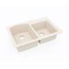 22 x 33 Swanstone(R) Dual Mount Double Bowl Sink in Tahiti White, KS03322DB.011