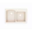 22 x 33 Swanstone(R) Dual Mount Double Bowl Sink in Tahiti White, KS03322DB.011