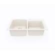 22 x 33 Swanstone(R) Dual Mount Double Bowl Sink in Bisque, KS03322DB.018