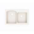 22 x 33 Swanstone(R) Dual Mount Double Bowl Sink in Bisque, KS03322DB.018