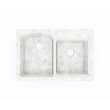 22 x 33 Swanstone(R) Dual Mount Double Bowl Sink in Ice, KS03322DB.130