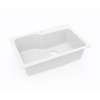 22 x 33 Swanstone(R) Dual Mount Single Bowl Sink in White, KS03322SB.010