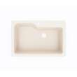 22 x 33 Swanstone(R) Dual Mount Single Bowl Sink in Tahiti White, KS03322SB.011