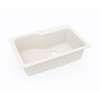 22 x 33 Swanstone(R) Dual Mount Single Bowl Sink in Bisque, KS03322SB.018