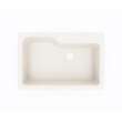 22 x 33 Swanstone(R) Dual Mount Single Bowl Sink in Bisque, KS03322SB.018