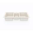 22 x 44 Swanstone(R) Dual Mount Triple Bowl Sink in Bisque, KS04422TB.018