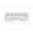 22 x 44 Swanstone(R) Dual Mount Triple Bowl Sink in Ice, KS04422TB.130