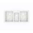 22 x 44 Swanstone(R) Dual Mount Triple Bowl Sink in Ice, KS04422TB.130