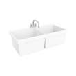 23 x 45 Veritek(R) Wall Mount Double Bowl Laundry Tub in White, MF20000WM.900