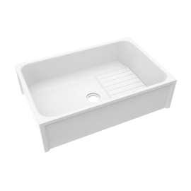 24 x 36 Veritek(R) Floor Mount Single Bowl Mop Service Sink in White, MS02436WA.900
