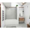 32 x 50 x 72 Swanstone(R) Modern Subway Tile Glue up Bathtub and Shower Wall Kit in Ash Gray, MSMK723250.203