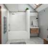 32 x 50 x 72 Swanstone(R) Modern Subway Tile Glue up Bathtub and Shower Wall Kit in Carrara, MSMK723250.221