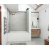 36 x 62 x 72 Swanstone(R) Modern Subway Tile Glue up Tub Wall Kit in Ash Gray, MSMK723662.203