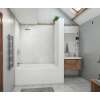36 x 62 x 72 Swanstone(R) Modern Subway Tile Glue up Tub Wall Kit in Carrara, MSMK723662.221