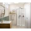 42 x 72 Swanstone(R) Modern Subway Tile Glue up Bathtub and Shower Single Wall Panel in Coastal Sands, MSMK7242.013