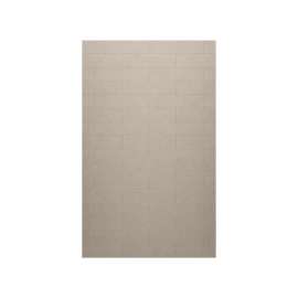 MSMK-8434-1 34 x 84 Swanstone(R) Modern Subway Tile Glue up Bathtub and Shower Single Wall Panel in Limestone