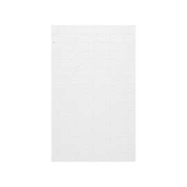 MSMK-8434-1 34 x 84 Swanstone(R) Modern Subway Tile Glue up Bathtub and Shower Single Wall Panel in Carrara
