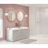 36 x 50 x 84 Swanstone(R) Modern Subway Tile Glue up Shower Wall Kit in Birch, MSMK843650.226
