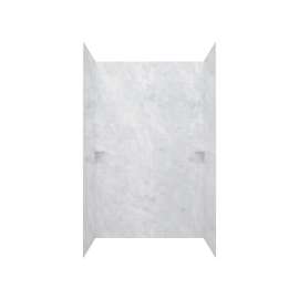 MSMK84-3662 36 x 62 x 84 Swanstone(R) Modern Subway Tile Glue up Shower Wall Kit in Ice