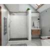 42 x 62 x 84 Swanstone(R) Modern Subway Tile Glue up Shower Wall Kit in Carrara, MSMK844262.221