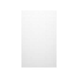 62 x 84 Swanstone(R) Modern Subway Tile Glue up Bathtub and Shower Single Wall Panel in White, MSMK8462.010