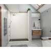 30 x 62 x 96 Swanstone(R) Modern Subway Tile Glue up Shower Wall Kit in White, MSMK963062.010