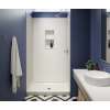 30 x 62 x 96 Swanstone(R) Modern Subway Tile Glue up Shower Wall Kit in Coastal Sands, MSMK963062.013