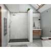 36 x 50 x 96 Swanstone(R) Modern Subway Tile Glue up Shower Wall Kit in Carrara, MSMK963650.221