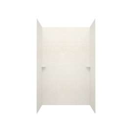 36 x 62 x 96 Swanstone(R) Modern Subway Tile Glue up Shower Wall Kit in Tahiti White, MSMK963662.011