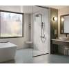 62 x 96 Swanstone(R) Modern Subway Tile Glue up Bathtub and Shower Single Wall Panel in Mountain Mist, MSMK9662.141
