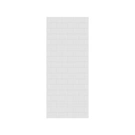 30 x 72 Swanstone(R) Metro Subway Tile Glue up Bathtub and Shower Single Wall Panel in White, MTMK7230.010