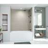 32 x 50 x 72 Swanstone(R) Metro Subway Tile Glue up Bathtub and Shower Wall Kit in Limestone, MTMK723250.218