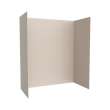 32 x 62 x 72 Swanstone(R) Metro Subway Tile Glue up Tub Wall Kit in Tahiti White, MTMK723262.011