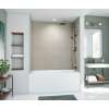 34 x 50 x 72 Swanstone(R) Metro Subway Tile Glue up Bathtub and Shower Wall Kit in Limestone, MTMK723450.218