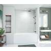 34 x 50 x 72 Swanstone(R) Metro Subway Tile Glue up Bathtub and Shower Wall Kit in Carrara, MTMK723450.221